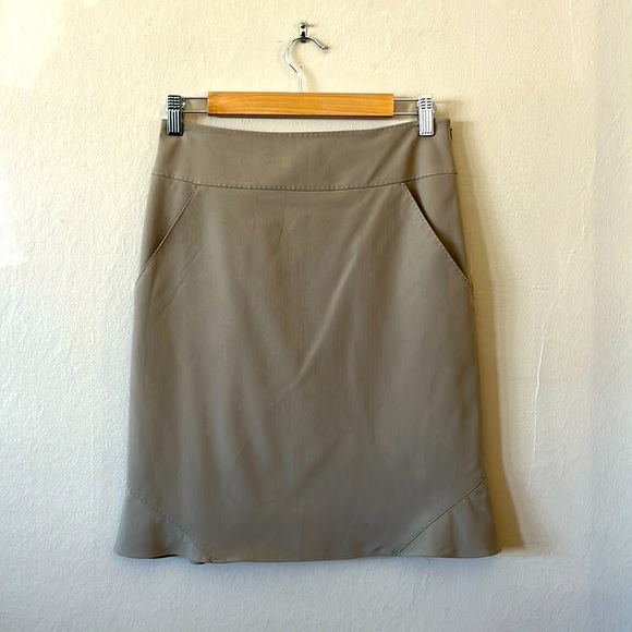 Max Studio Tan Beige Office Pencil Skirt 2 - Picture 1 of 14